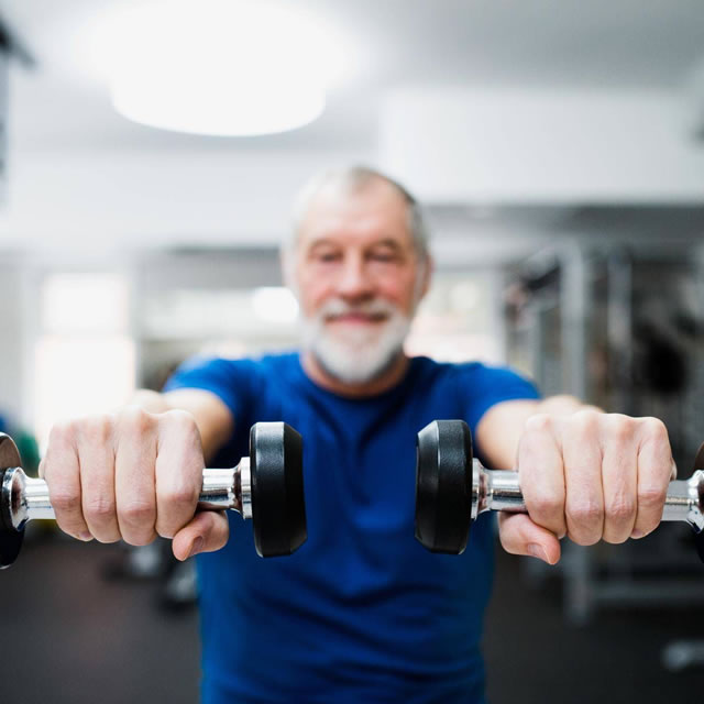 Ginnastica terza età. Allenamento individuale per Senior