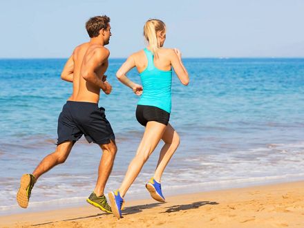 Correre in spiaggia