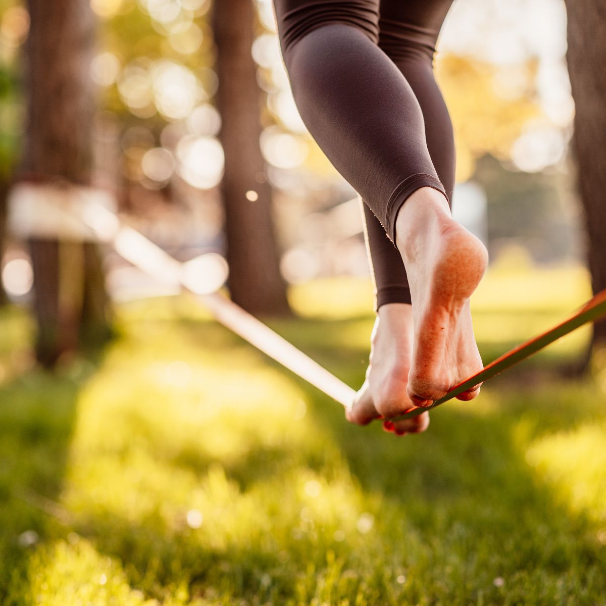 Skate altalena per Percorso Ninja Slackline